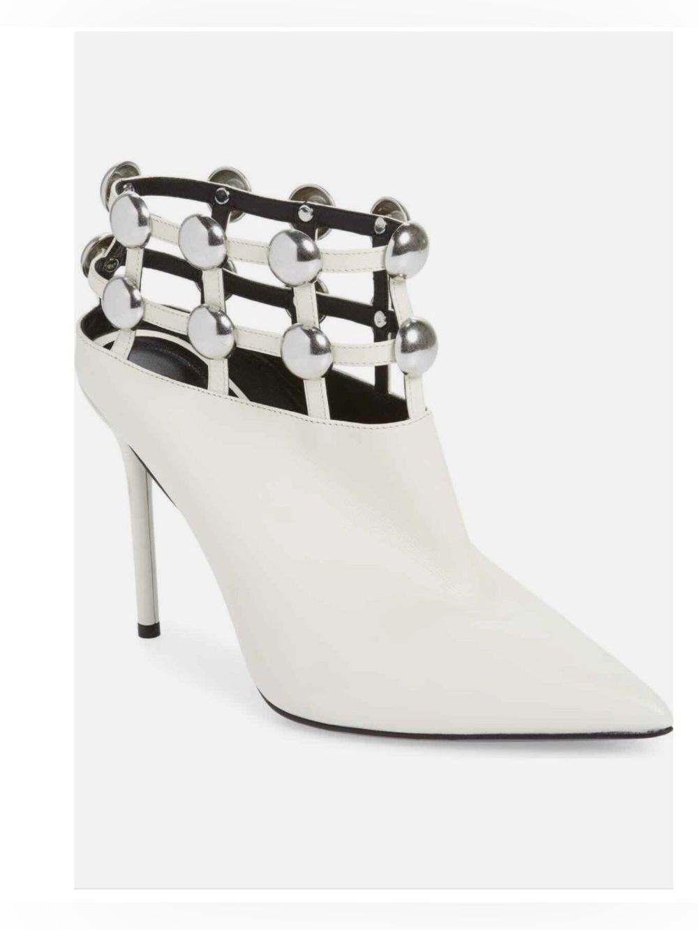 Alexander Wang Tina grommet black leather bootie